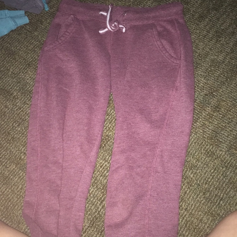 Maroon sweatpants